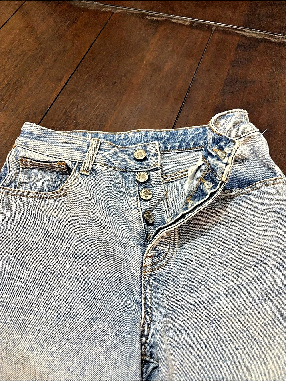 Brandy Melville J.Galt light washed button fly high rise jeans